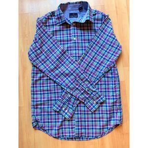 Class Club Boys Preppy Button Down Shirt Size 18; Blue, Green, Pink, White